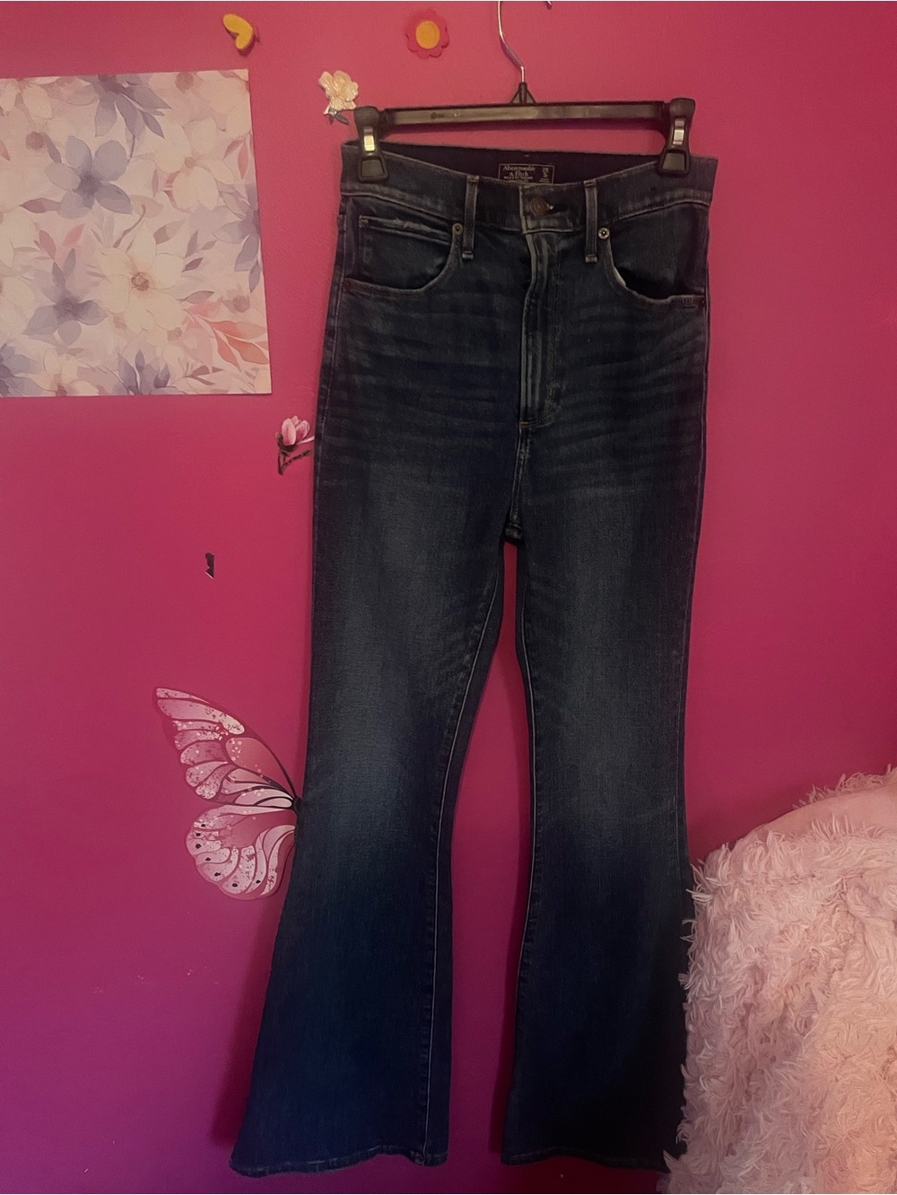 Abercrombie & Fitch Dark Blue Flare Jeans